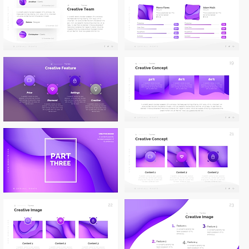 极致酷黑，光影科技 打造高端商务演示的iOS梦幻风PPT模板